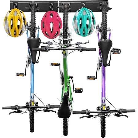Raxgo Garage Bike Rack Wall Mount Bicycle Storage Hanger with 3 Adjustable Hooks RAXWBR3